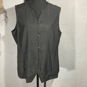 REI Black, button down vest Sz XL